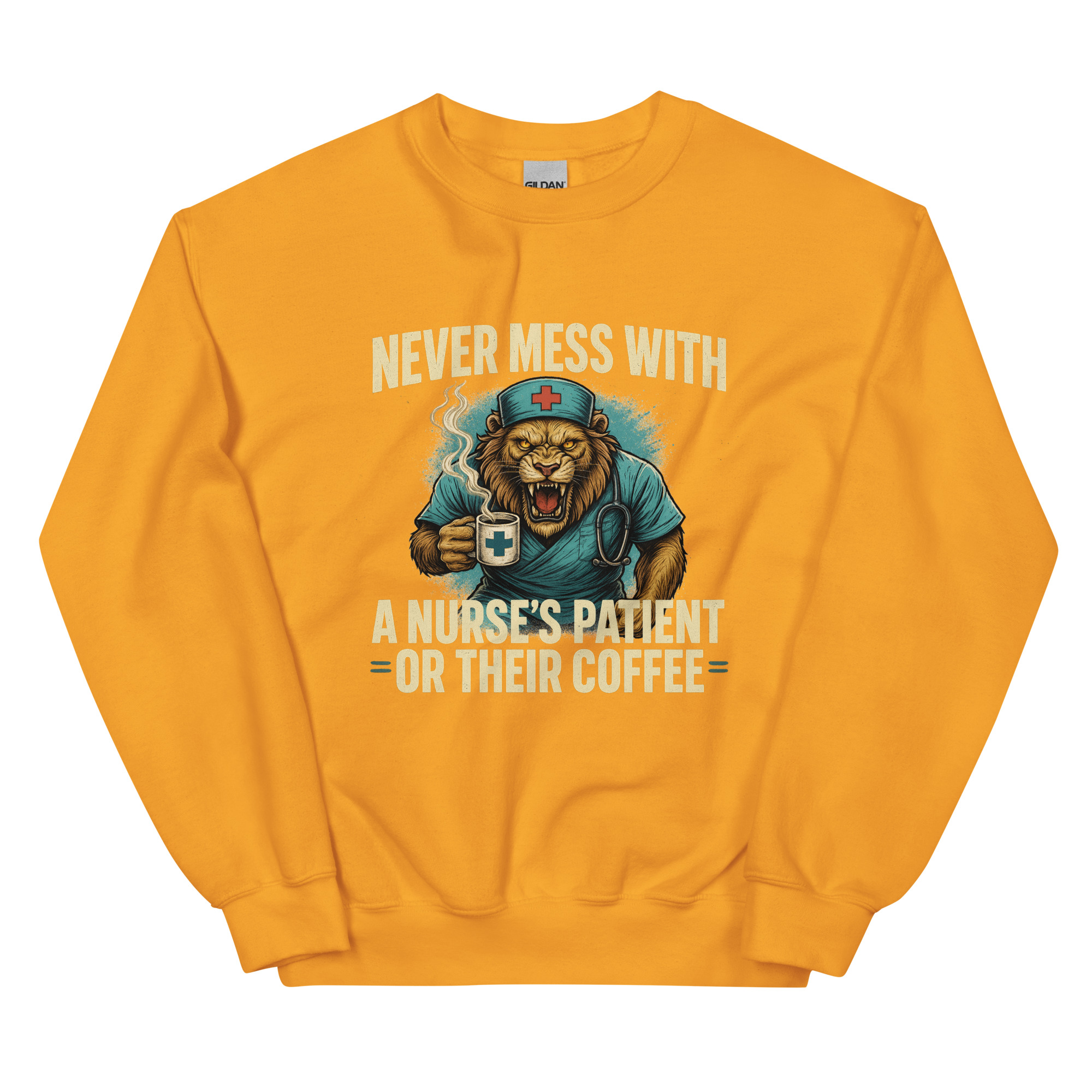 Never Mess With A Nurse's Lion Unisex Sweatshirt - Image 20