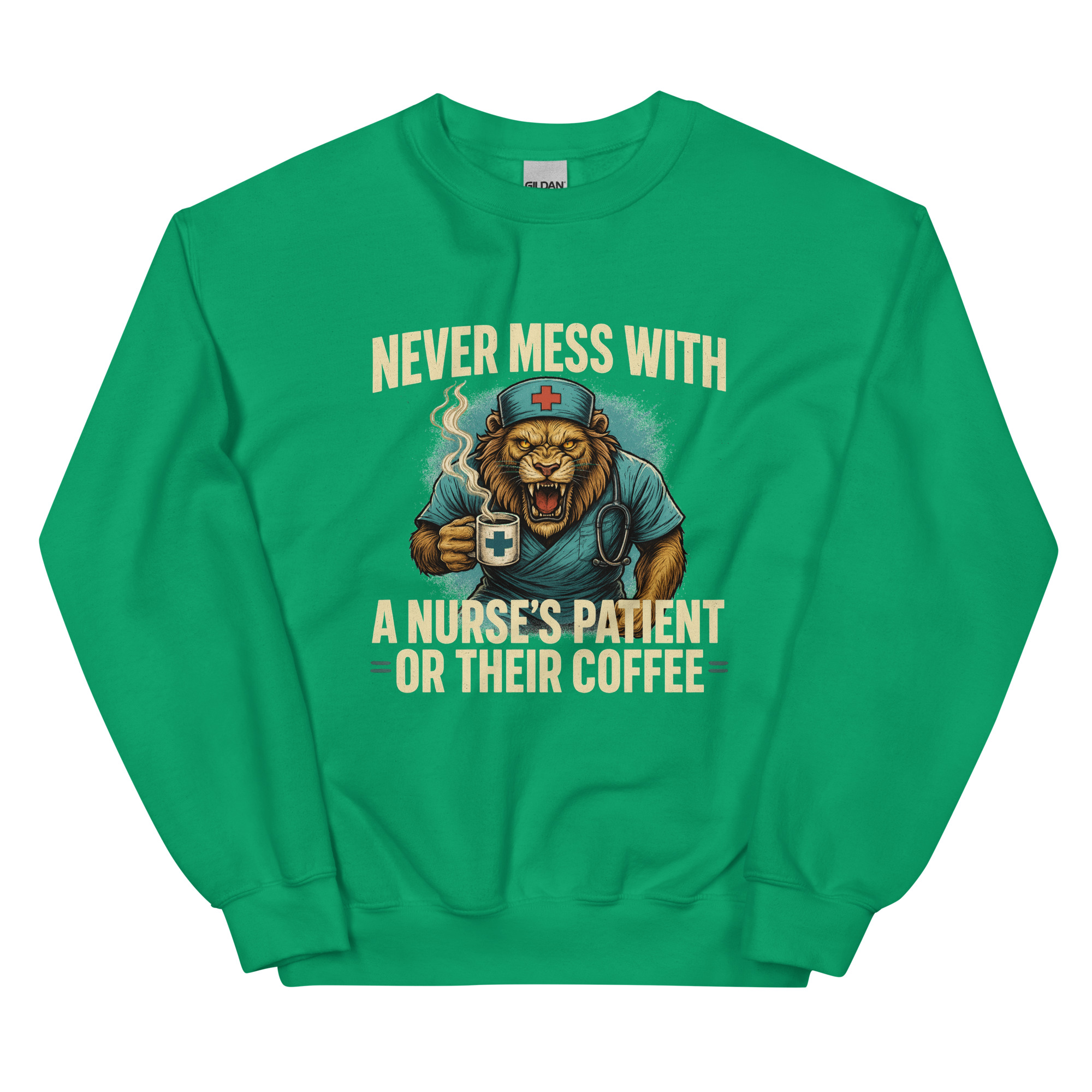 Never Mess With A Nurse's Lion Unisex Sweatshirt - Image 19