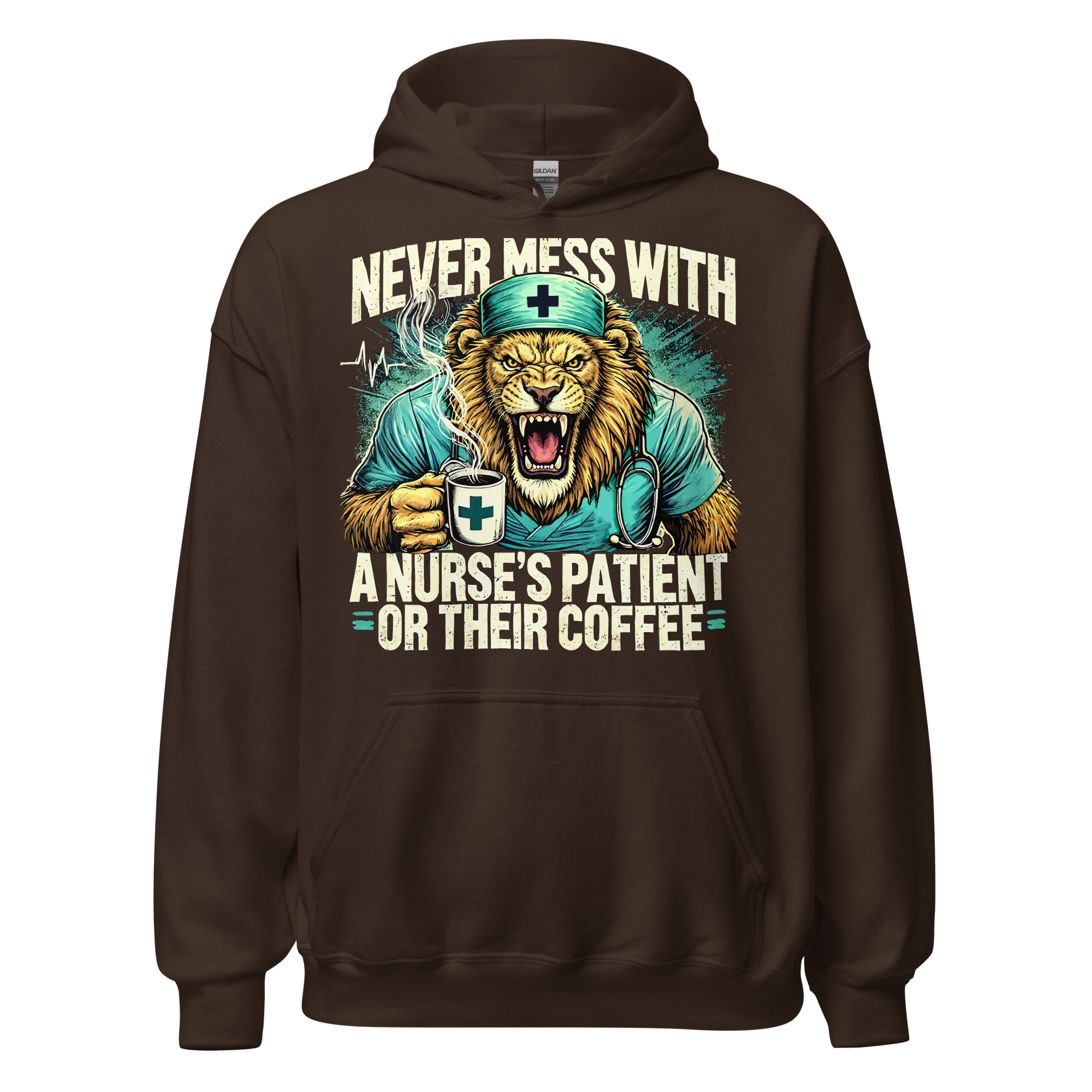 Never Mess With Lion Unisex Hoodie - Image 3
