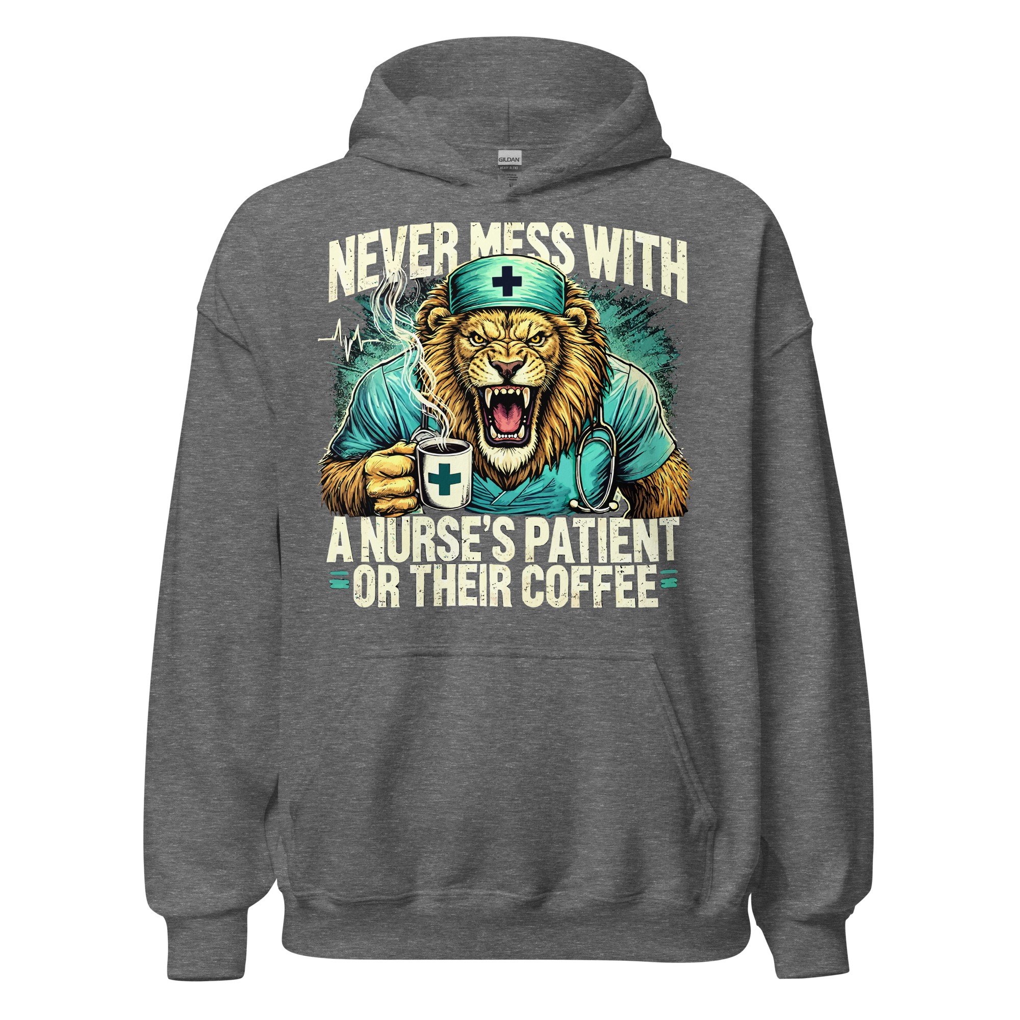 Never Mess With Lion Unisex Hoodie - Image 5