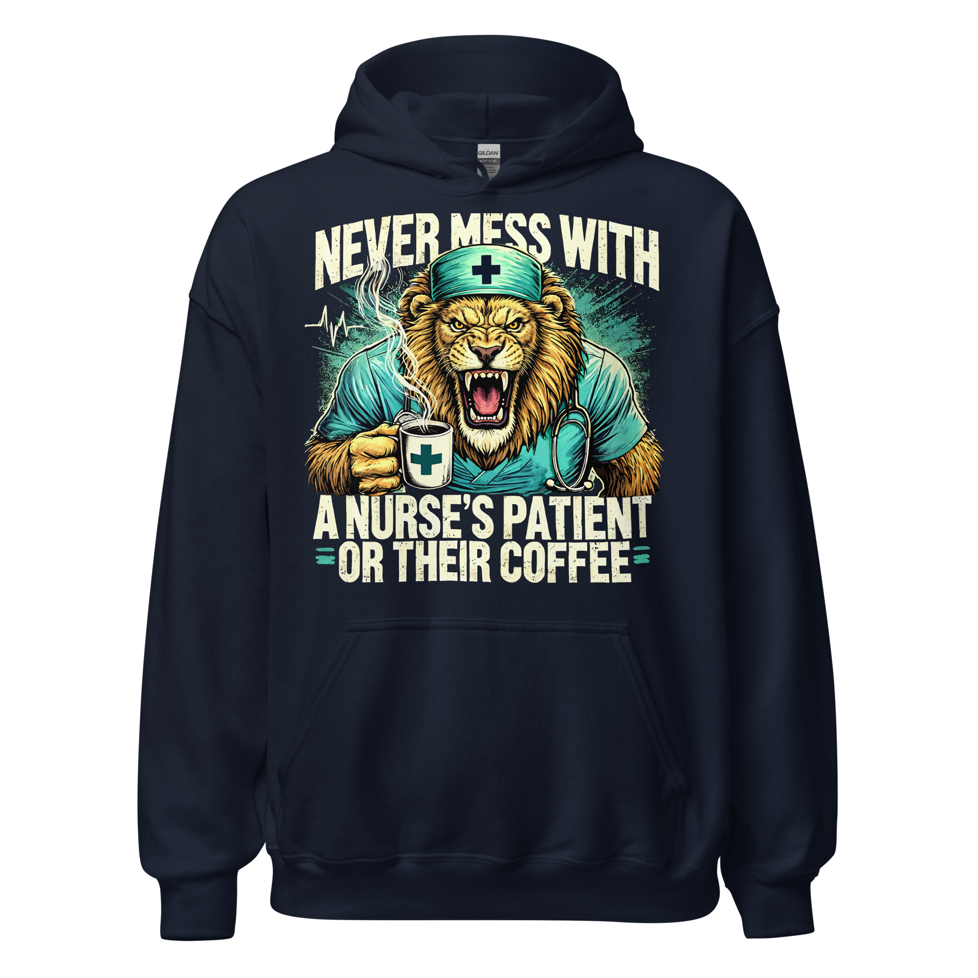 Never Mess With Lion Unisex Hoodie - Image 2