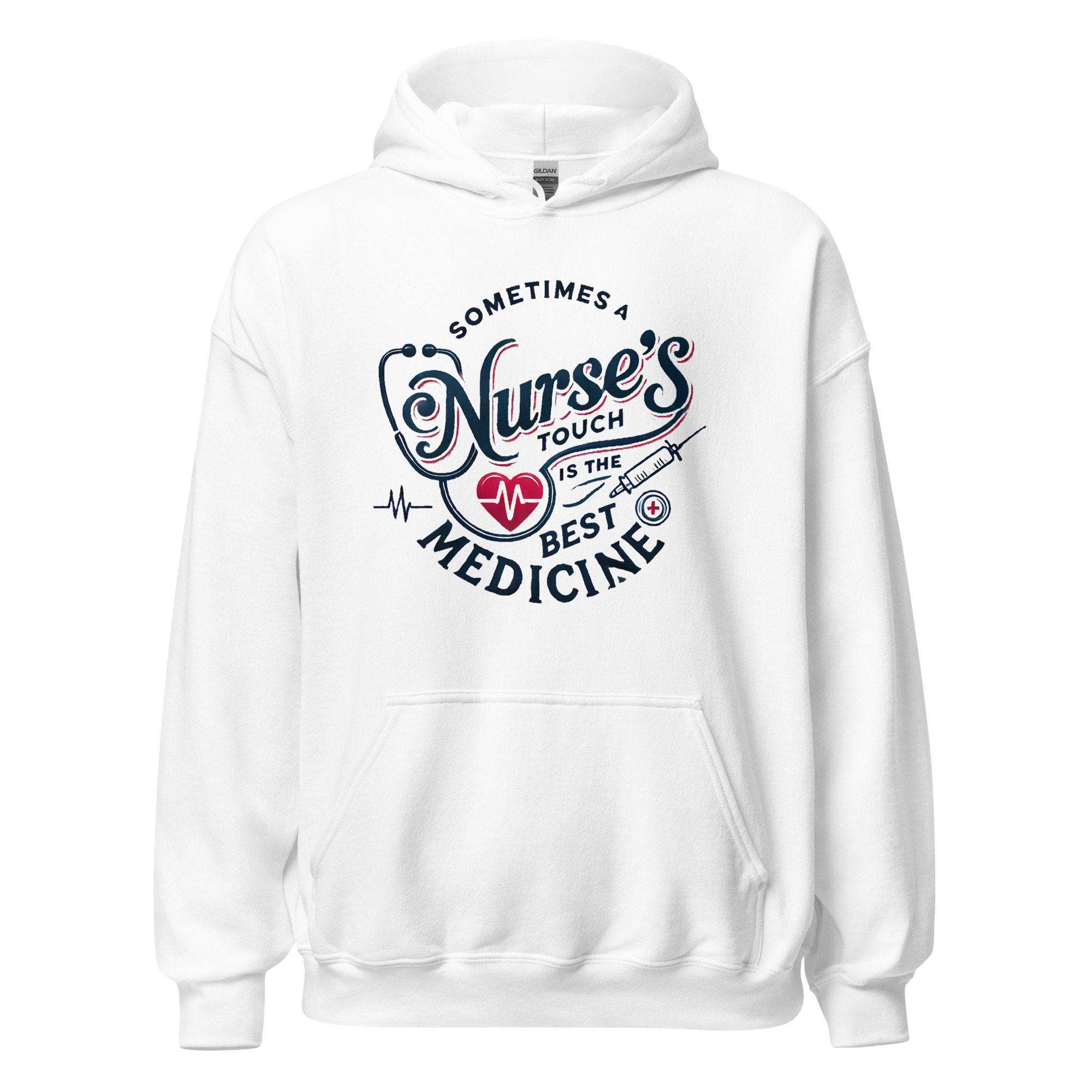 Sometimes The Best Mediicine Is A Nurses Touch Unisex Hoodie - Image 5